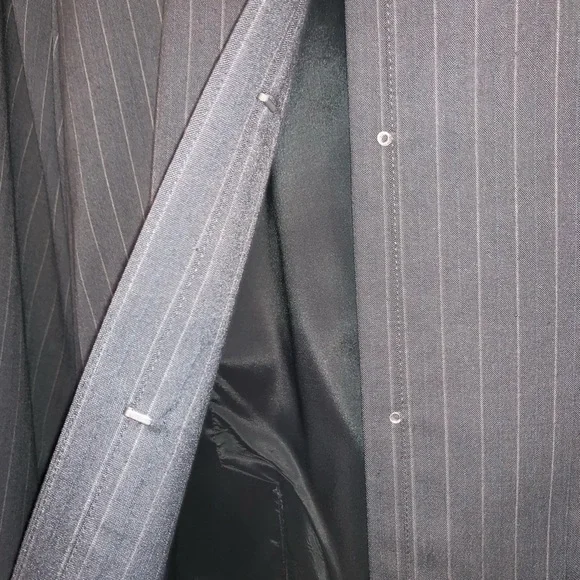 Plus Size Pinstripe Calvin Klein Suit - Picture 2 of 16